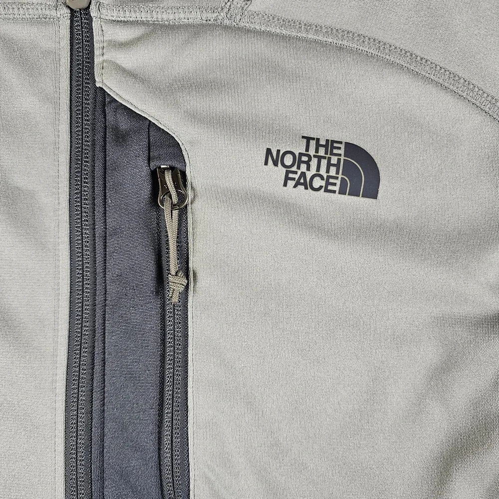 The North Face Cinder Jacket Hoodie Mens Large Gray Fleece Full Zip Pockets